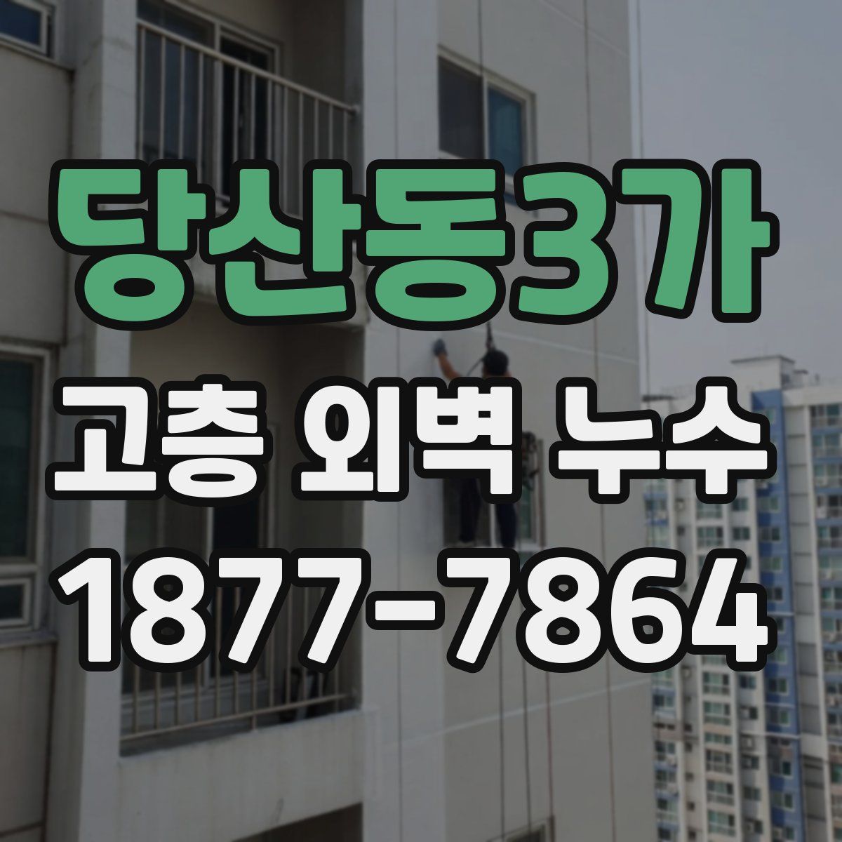 당산동3가 고층 외벽 누수