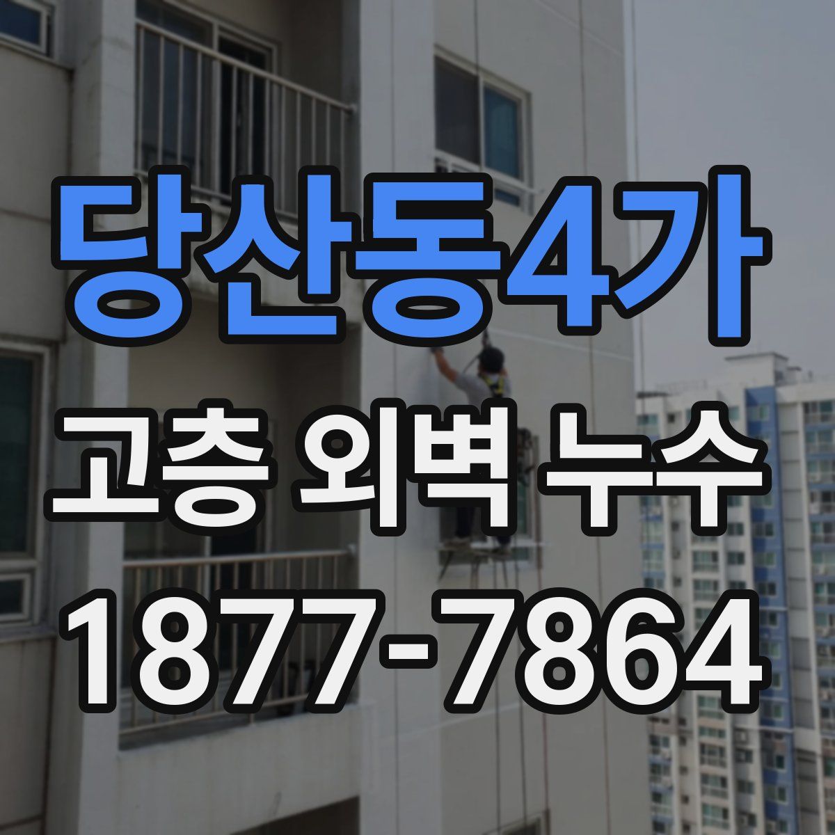 당산동4가 고층 외벽 누수