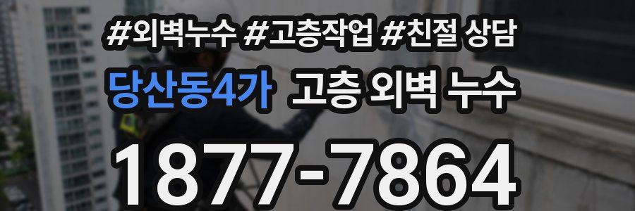 당산동4가 고층 외벽 누수