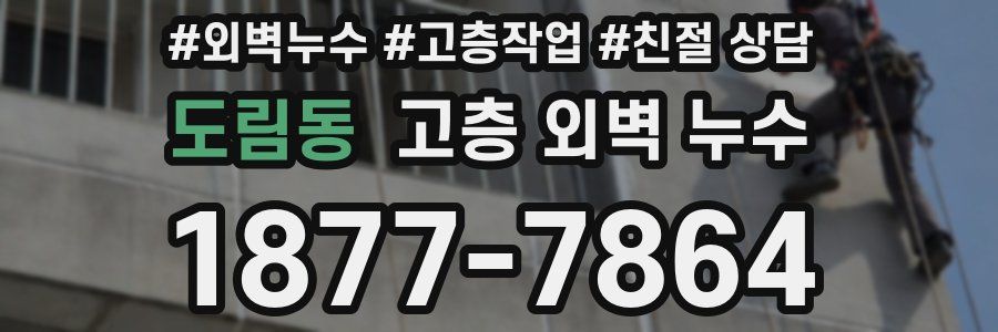 도림동 고층 외벽 누수