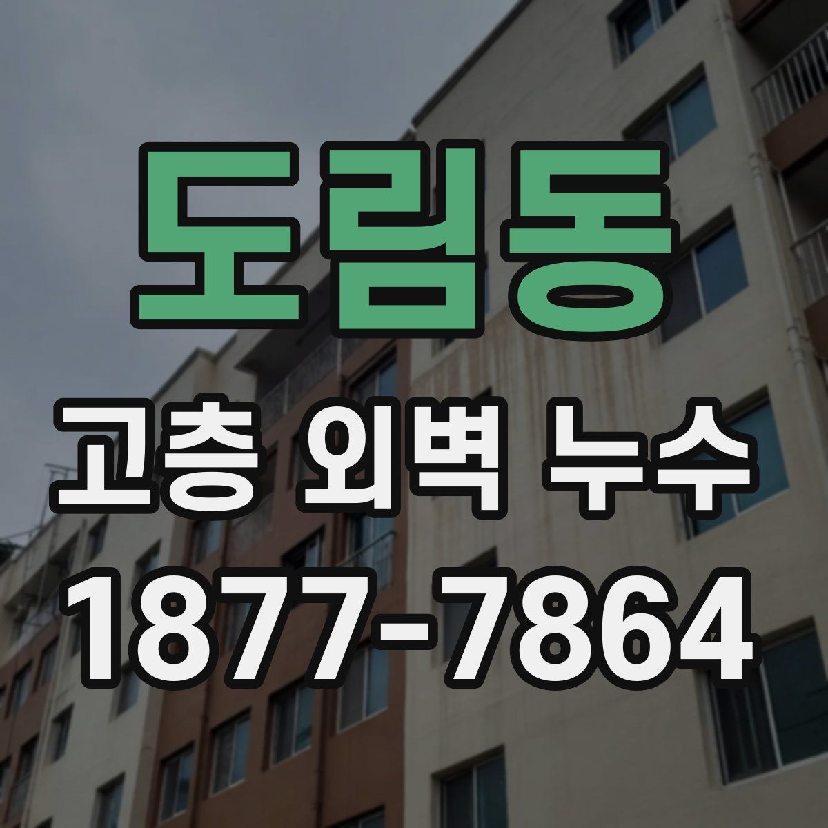도림동 고층 외벽 누수