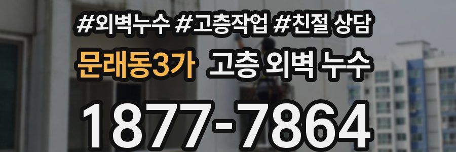 문래동3가 고층 외벽 누수