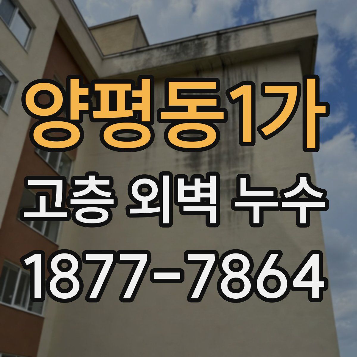 양평동1가 고층 외벽 누수
