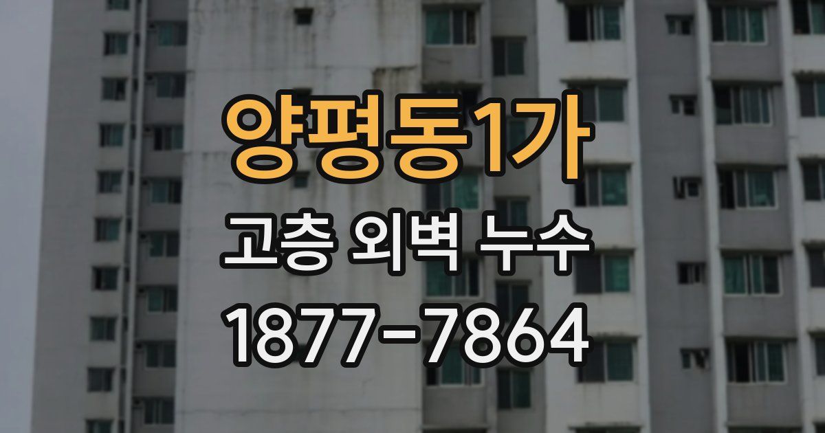 양평동1가 고층 외벽 누수