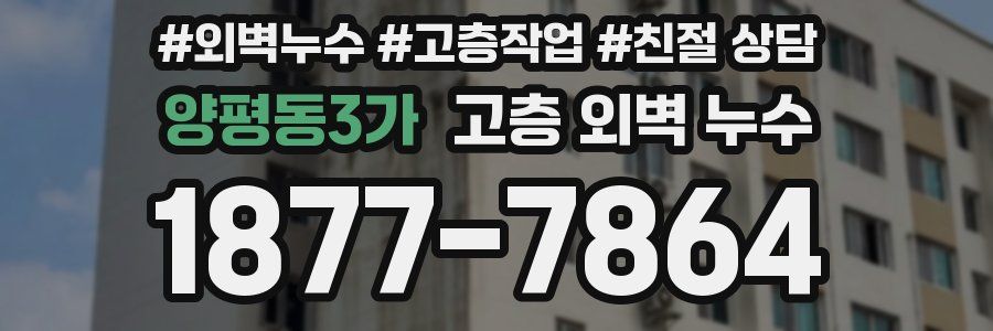 양평동3가 고층 외벽 누수