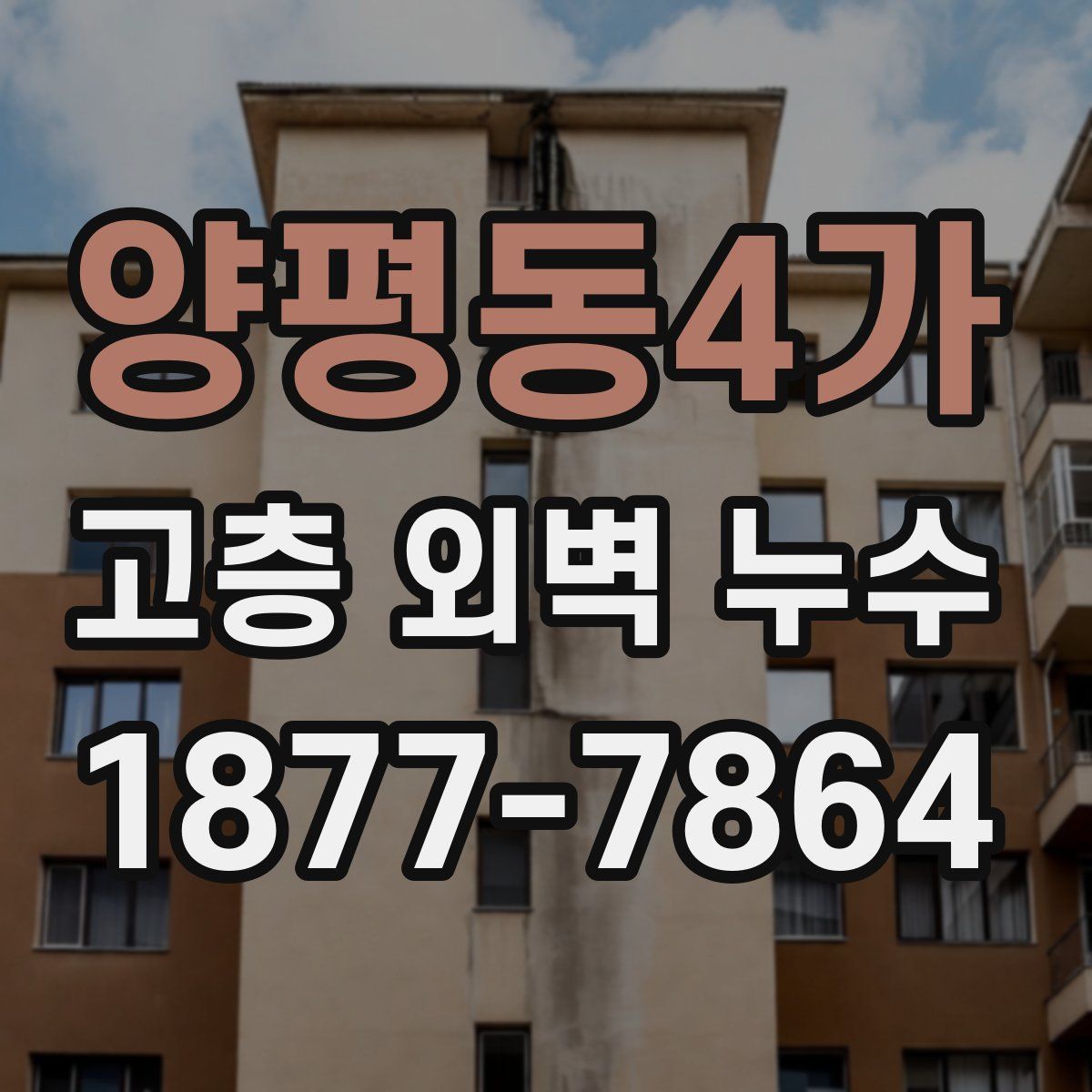 양평동4가 고층 외벽 누수