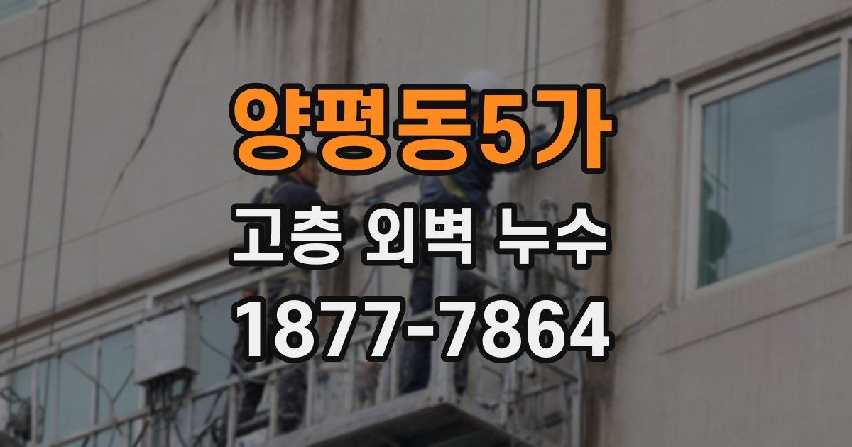 양평동5가 고층 외벽 누수