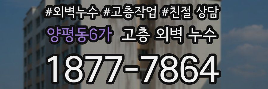 양평동6가 고층 외벽 누수