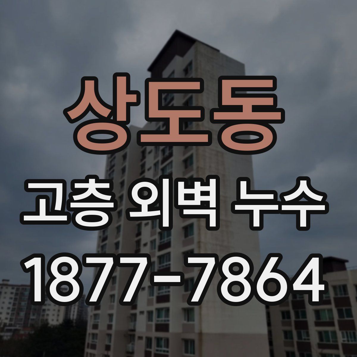 상도동 고층 외벽 누수