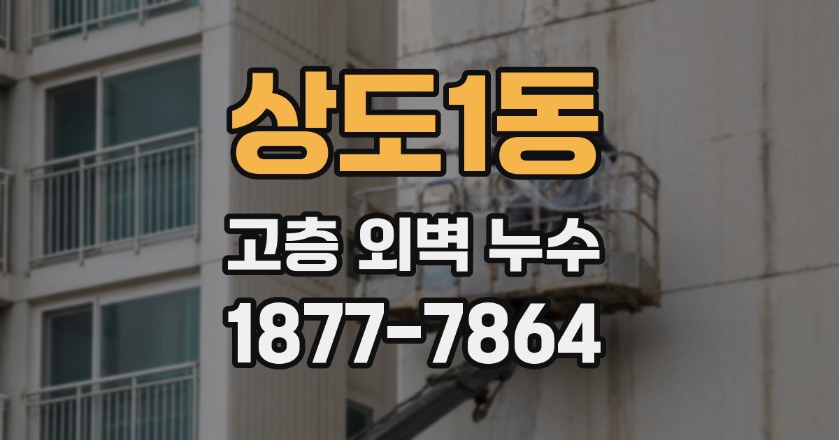 상도1동 고층 외벽 누수
