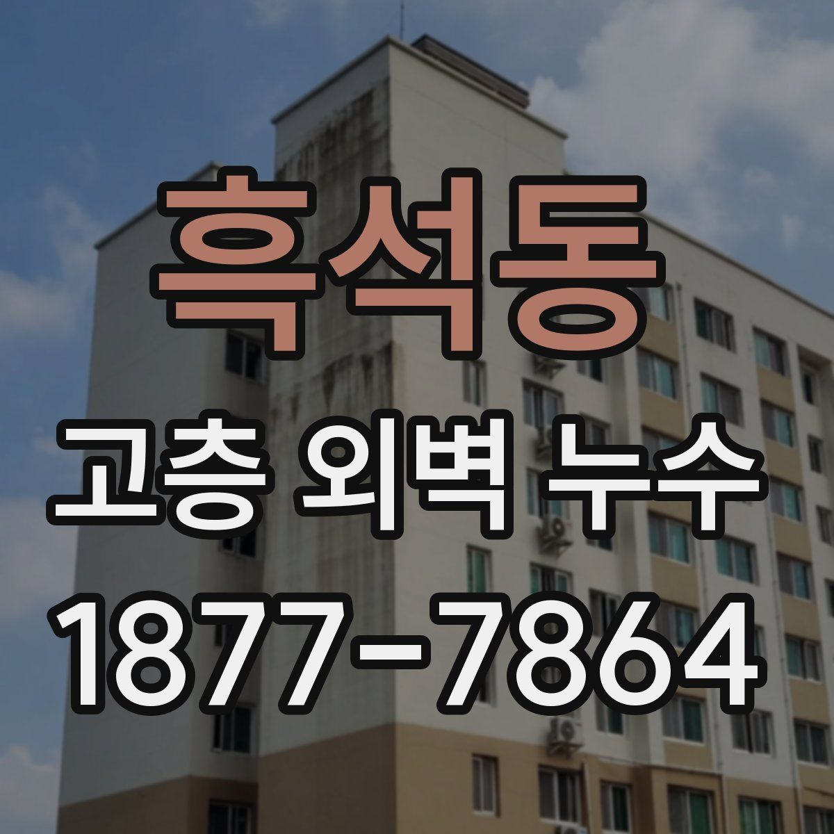 흑석동 고층 외벽 누수