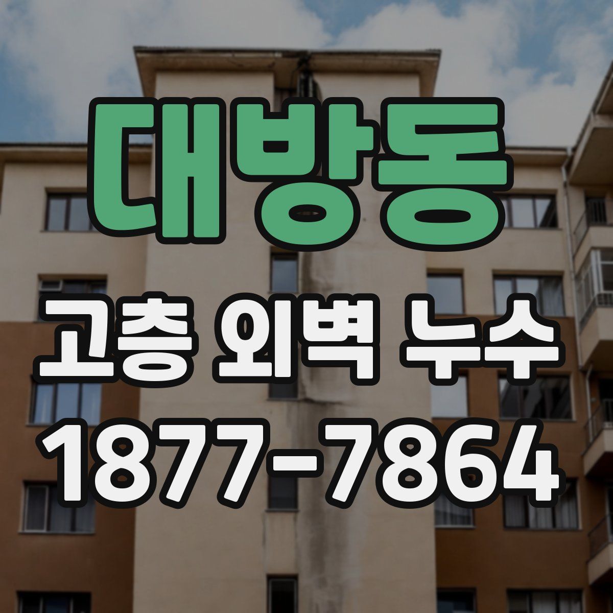 대방동 고층 외벽 누수