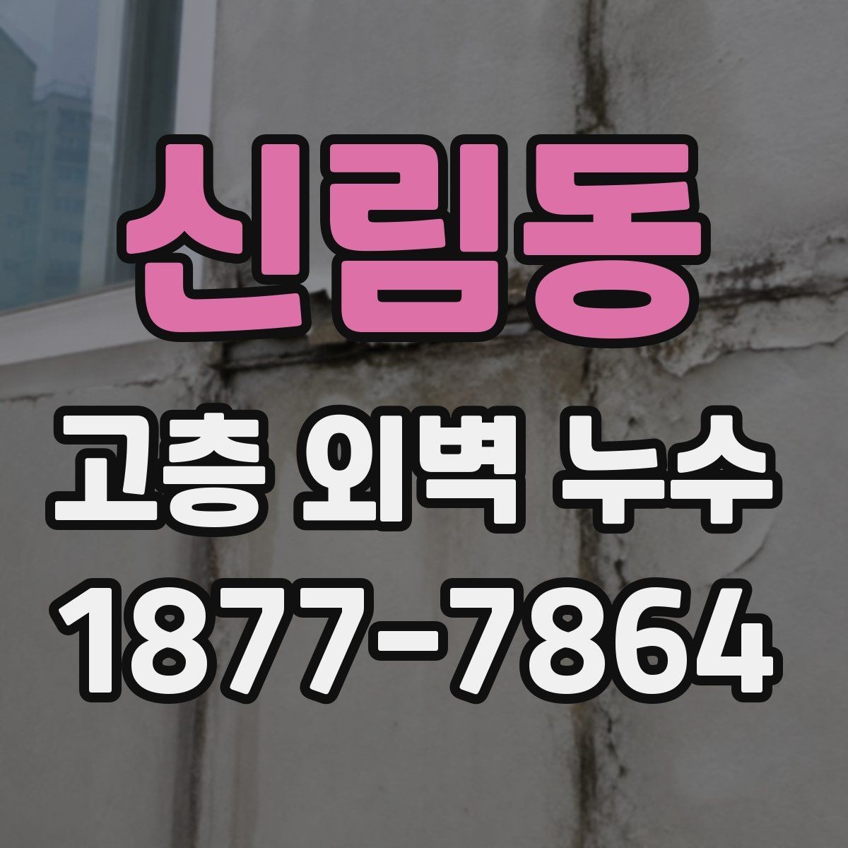 신림동 고층 외벽 누수 공사 전후 확인해야 할 사진