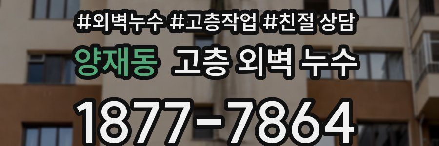 양재동 고층 외벽 누수