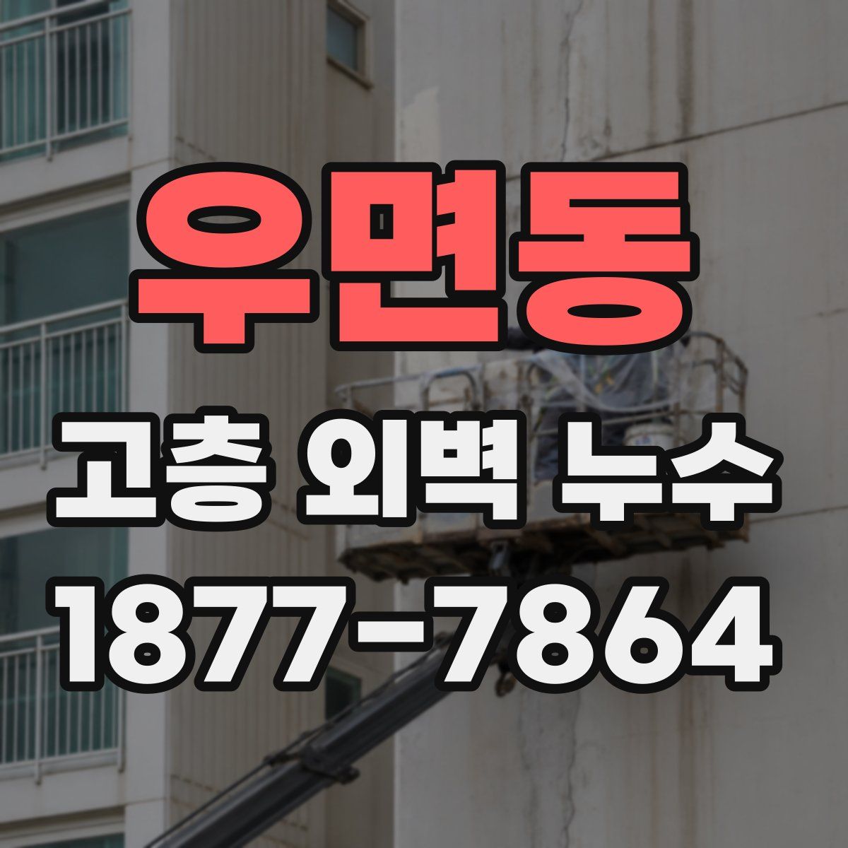 우면동 고층 외벽 누수