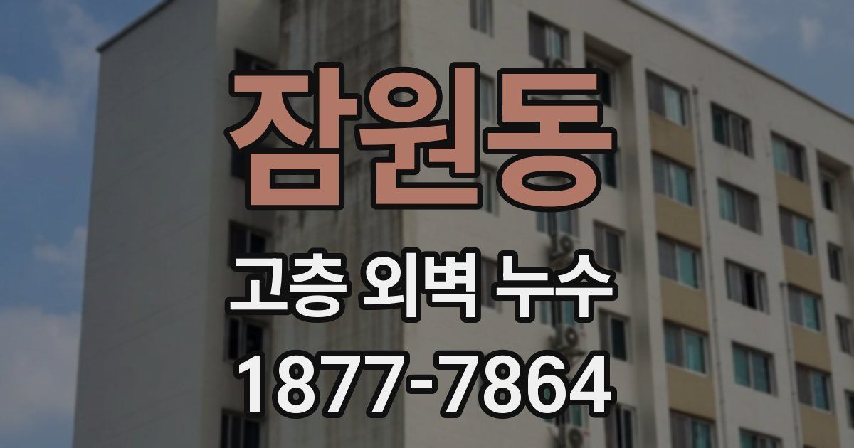 잠원동 고층 외벽 누수