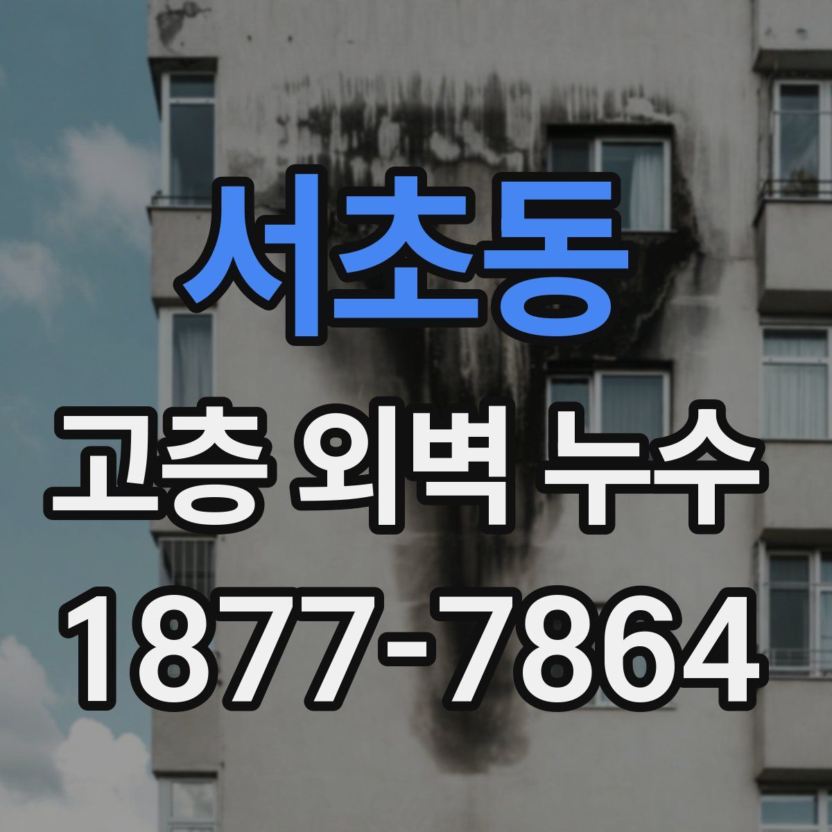 서초동 고층 외벽 누수