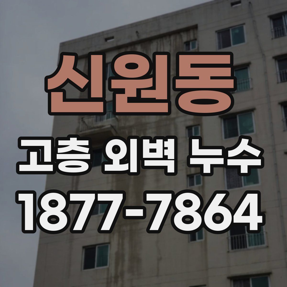 신원동 고층 외벽 누수