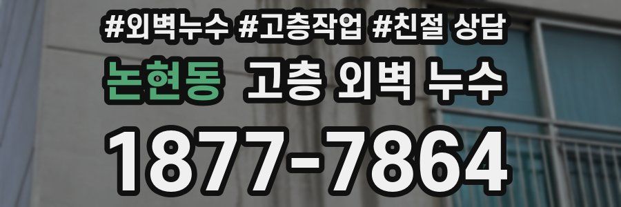 논현동 고층 외벽 누수