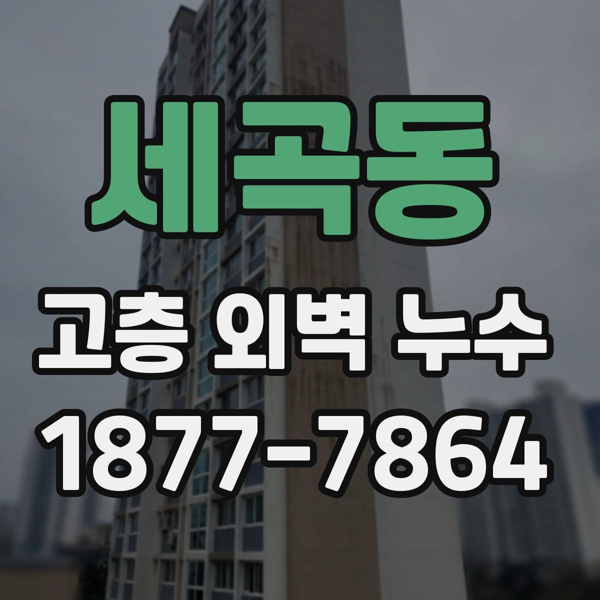 세곡동 고층 외벽 누수