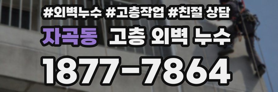 자곡동 고층 외벽 누수