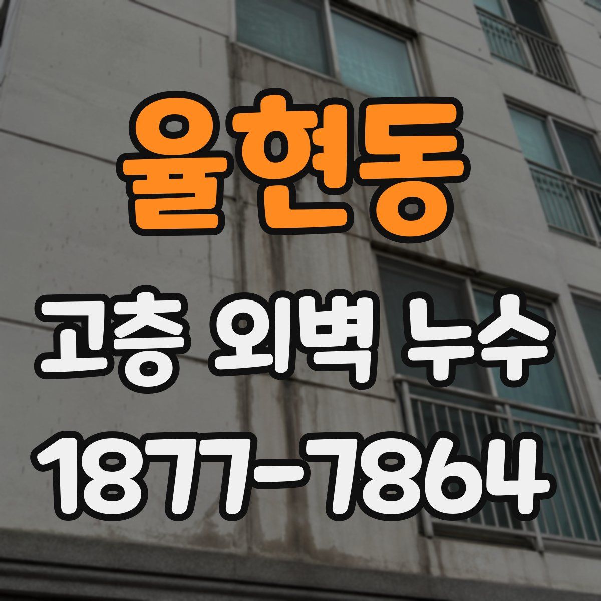 율현동 고층 외벽 누수