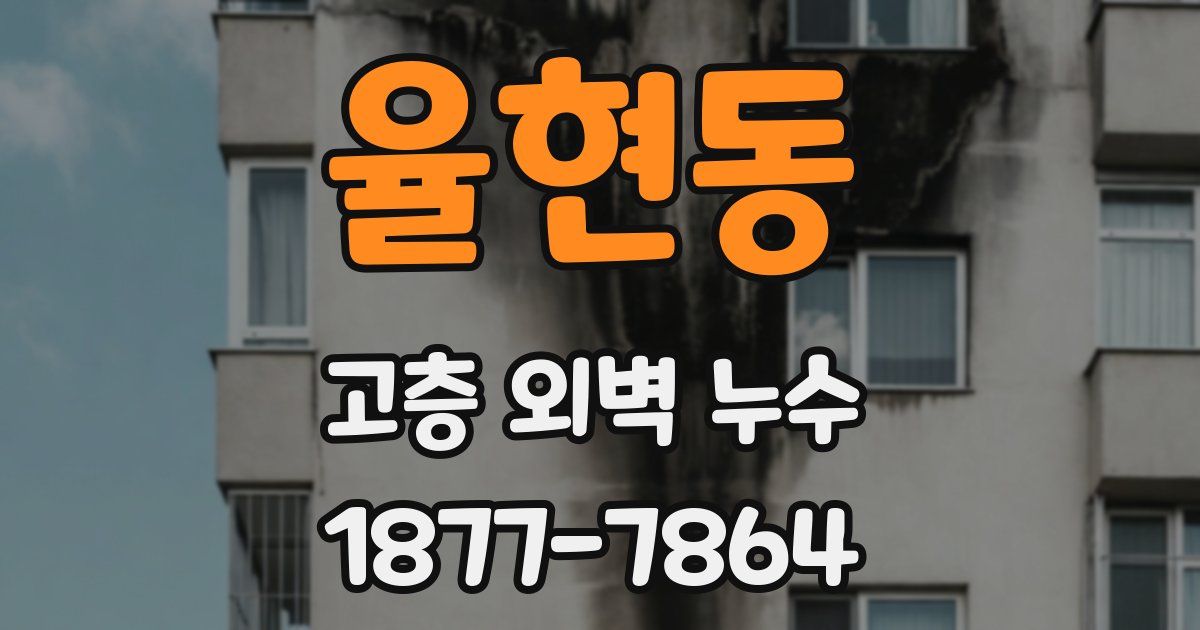 율현동 고층 외벽 누수