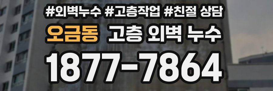 오금동 고층 외벽 누수