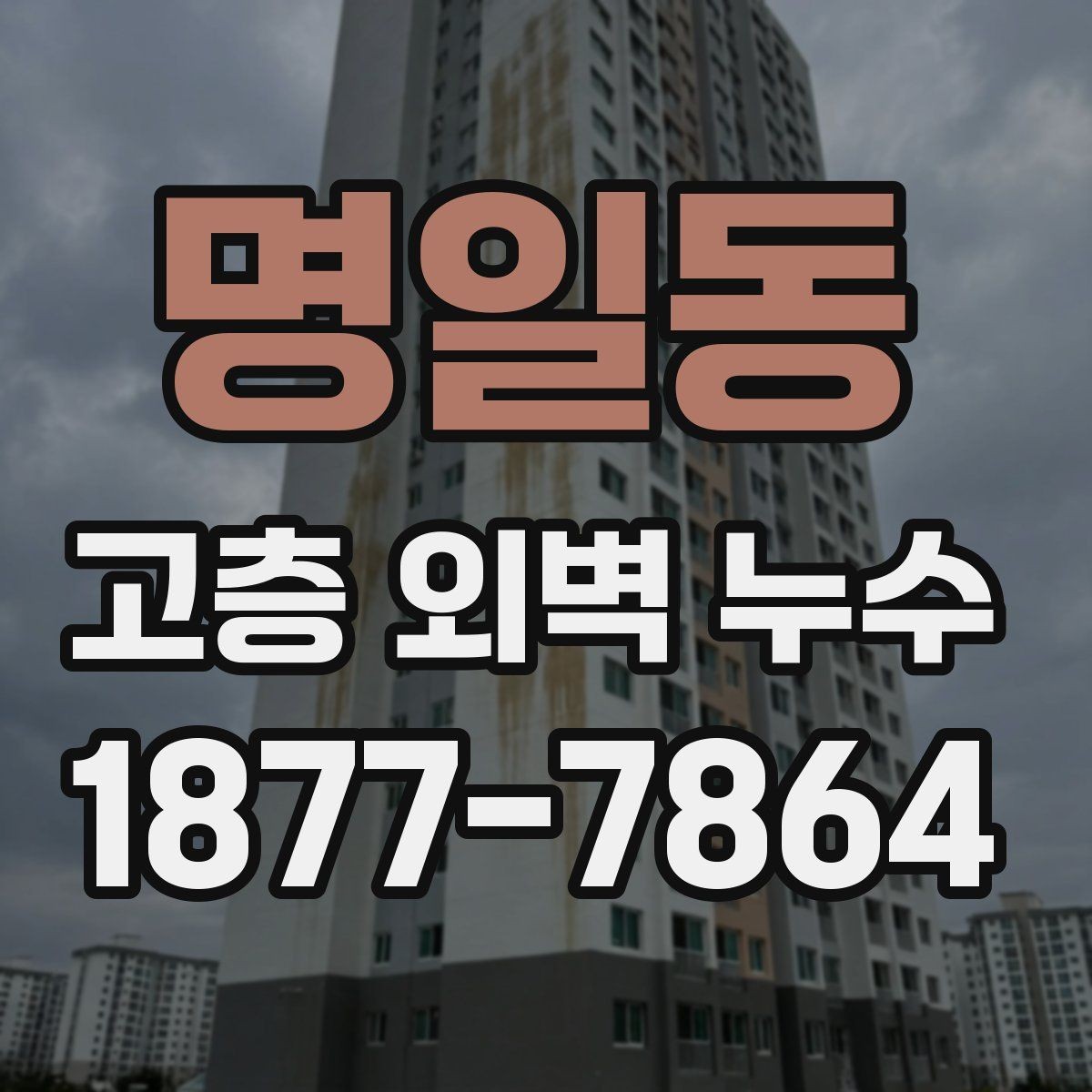 명일동 고층 외벽 누수 원인 분석부터 보수까지의 흐름