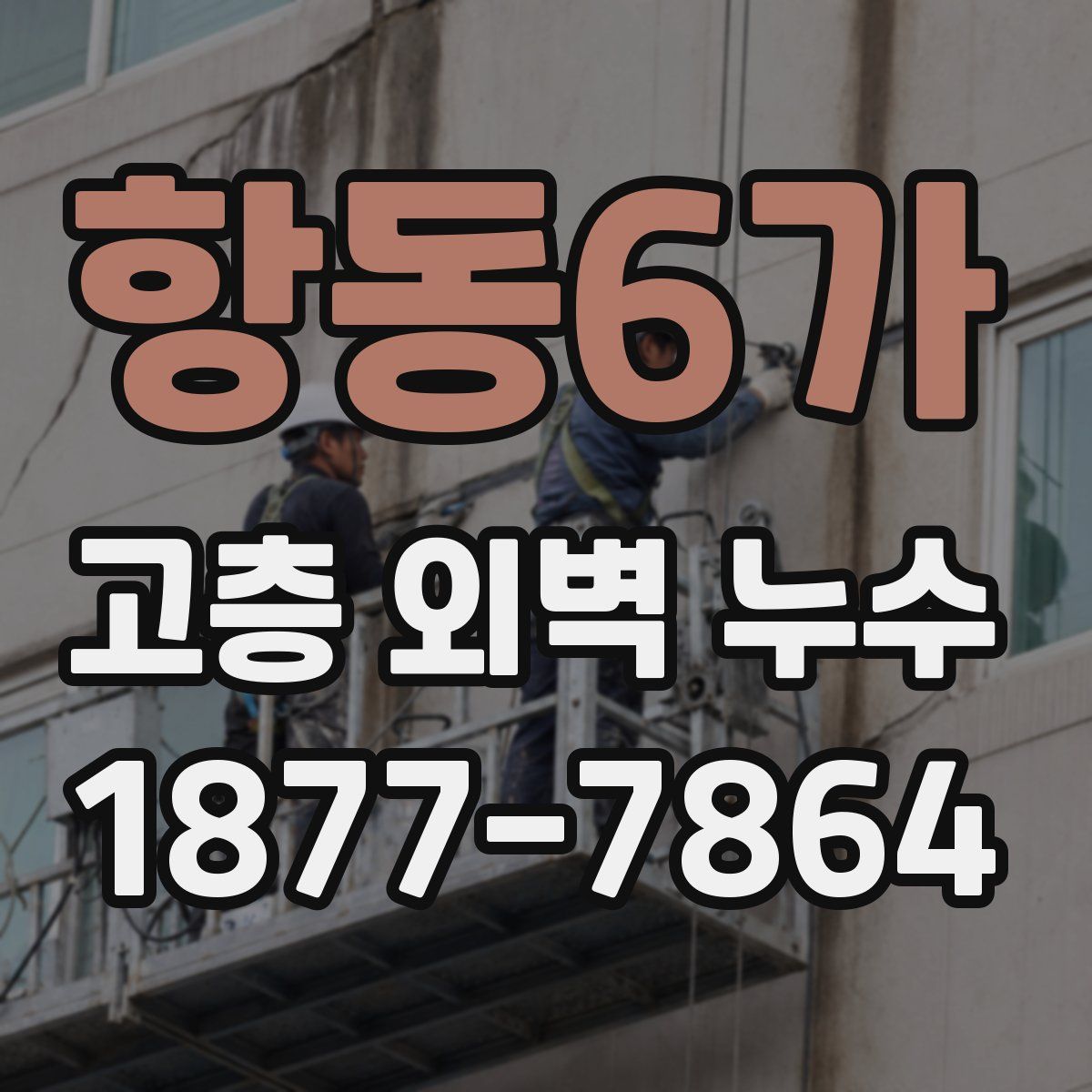 항동6가 고층 외벽 누수