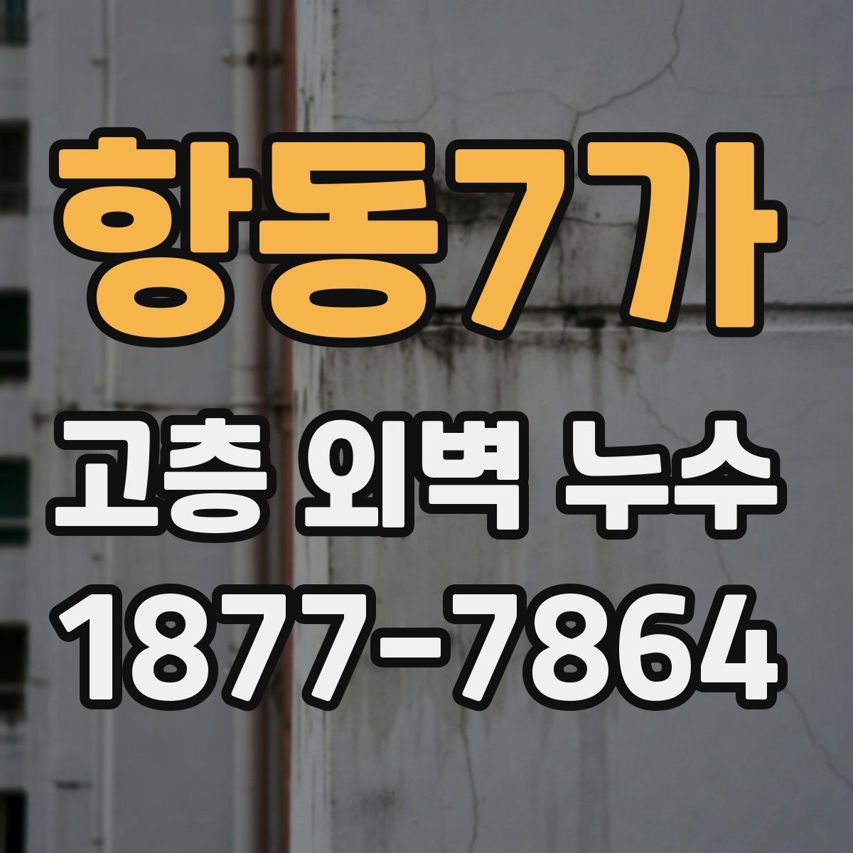 항동7가 고층 외벽 누수 외벽 실리콘 교체가 필요한 때
