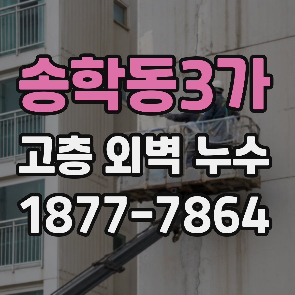 송학동3가 고층 외벽 누수 현장 조사에서 확인하는 항목