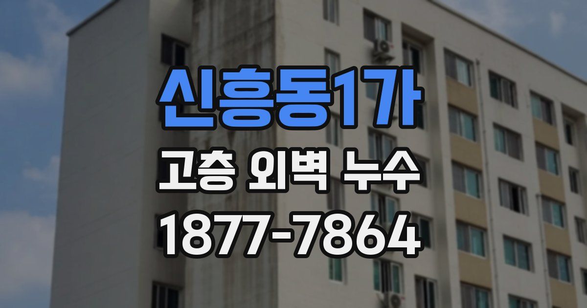 신흥동1가 고층 외벽 누수