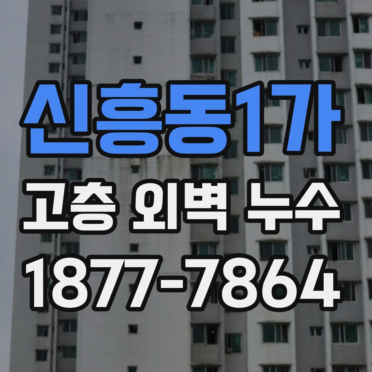 신흥동1가 고층 외벽 누수
