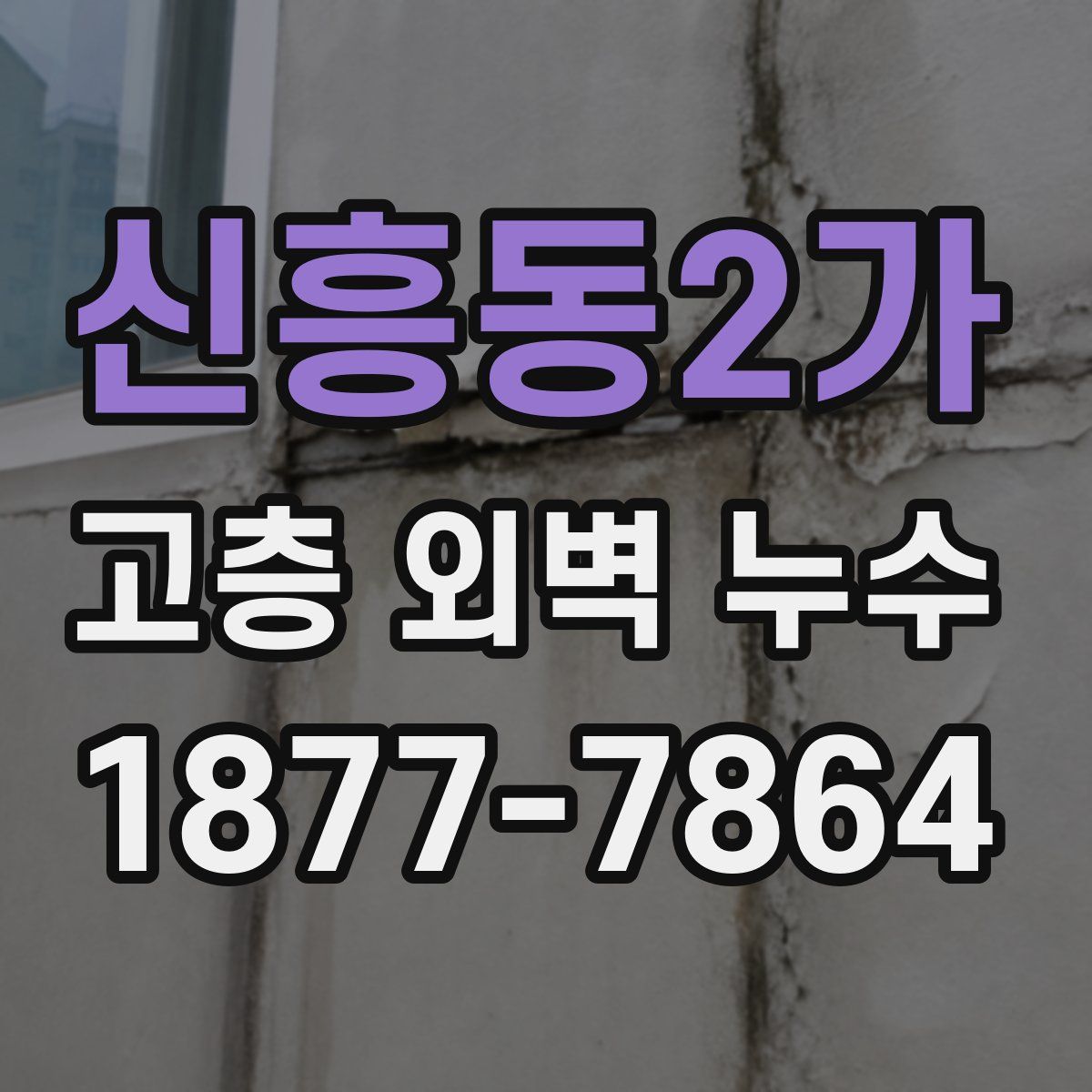 신흥동2가 고층 외벽 누수