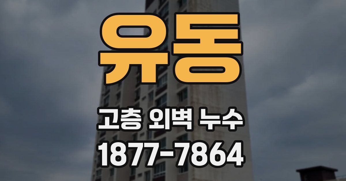 유동 고층 외벽 누수