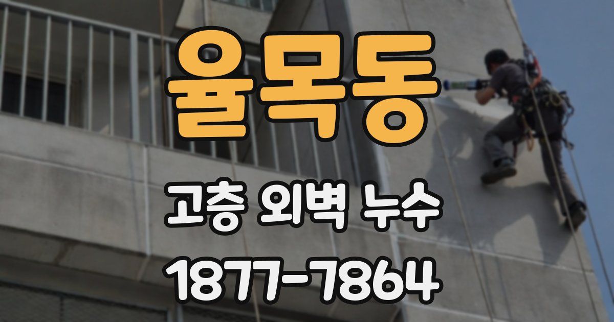 율목동 고층 외벽 누수