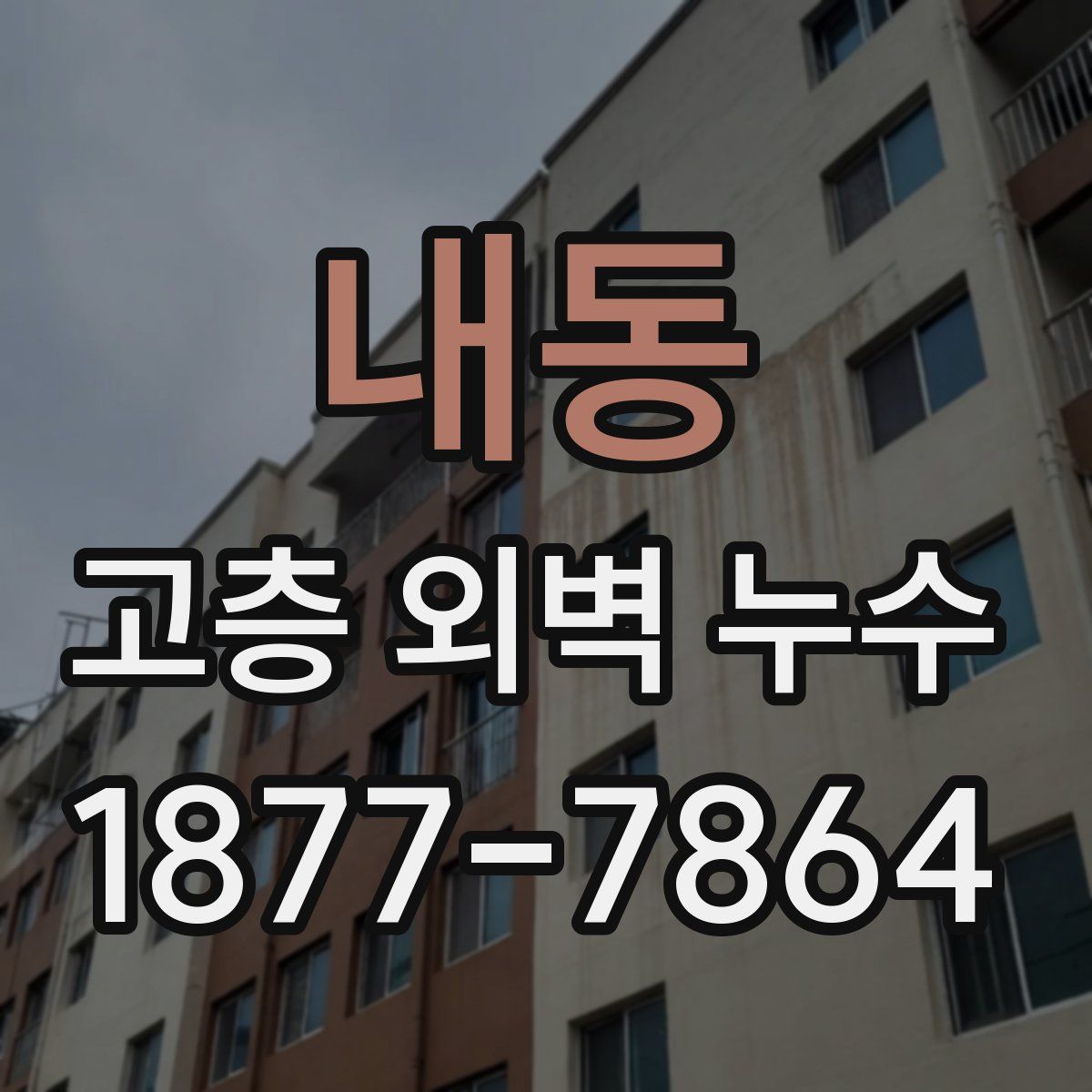내동 고층 외벽 누수