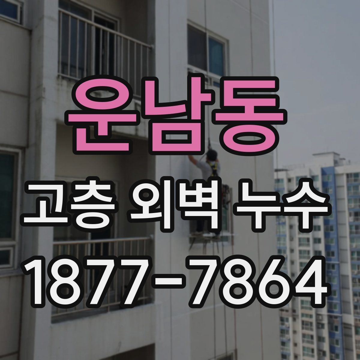 운남동 고층 외벽 누수 배관 문제와 외벽 문제 구분하기