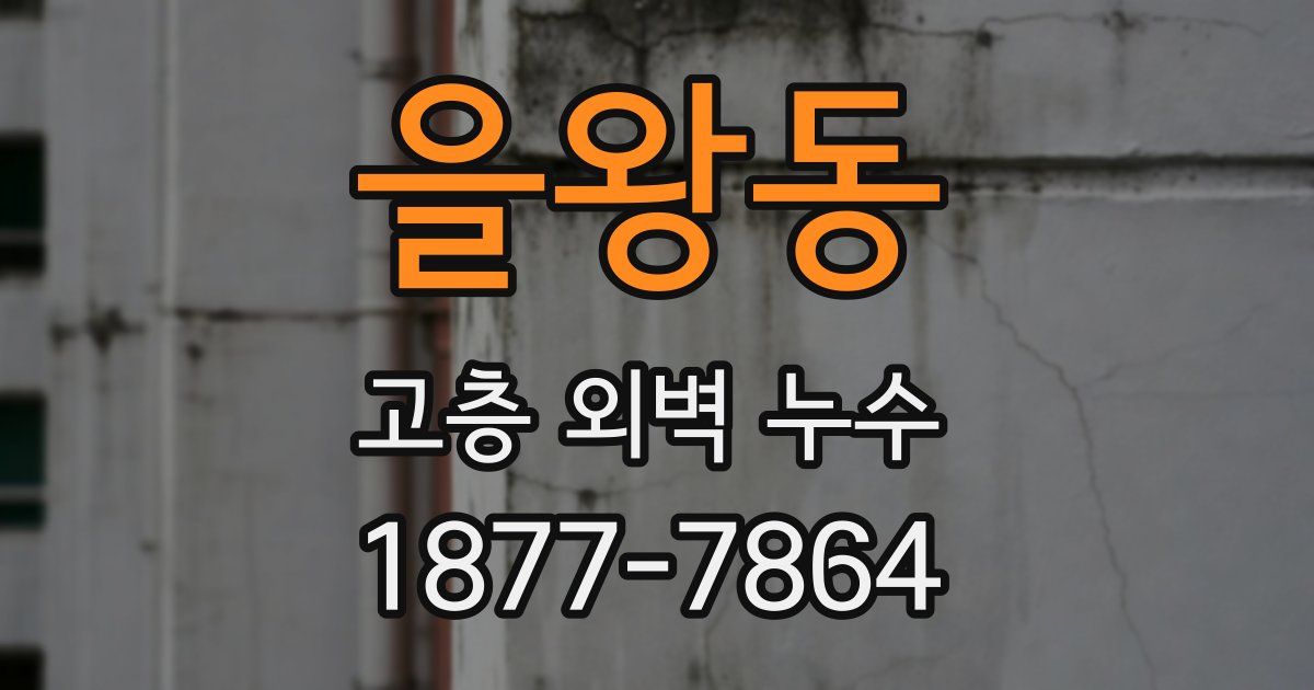 을왕동 고층 외벽 누수