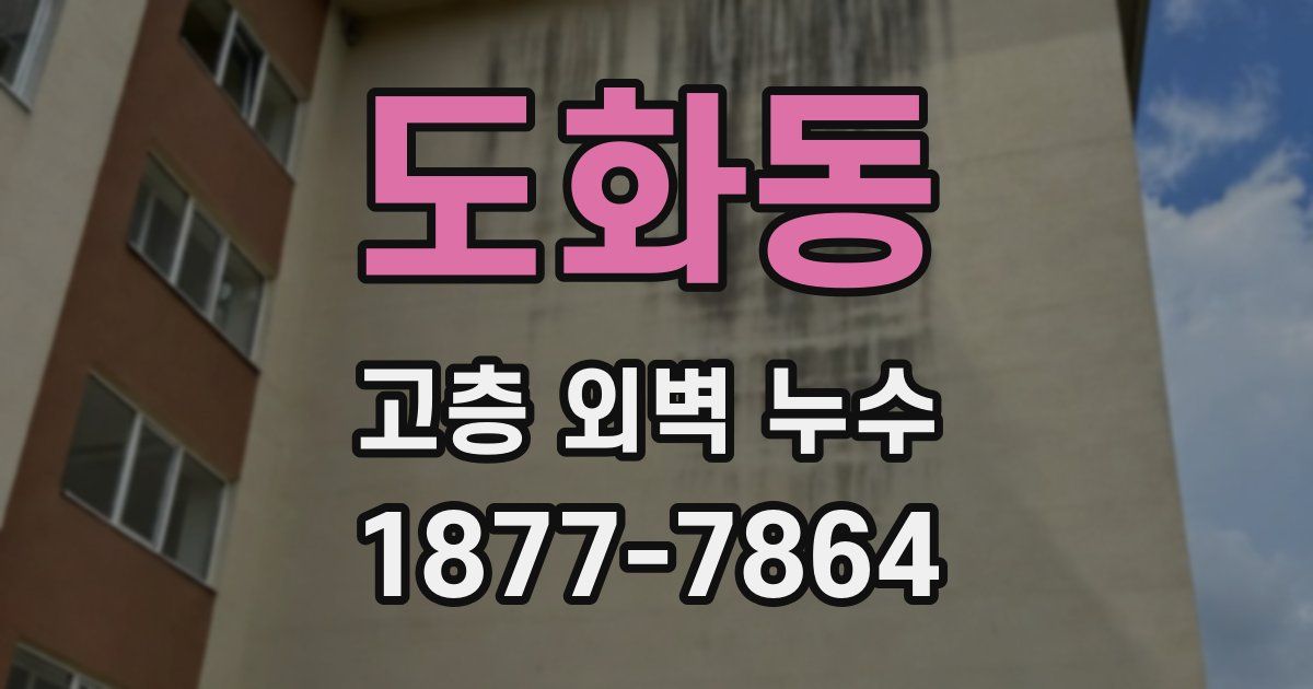 도화동 고층 외벽 누수