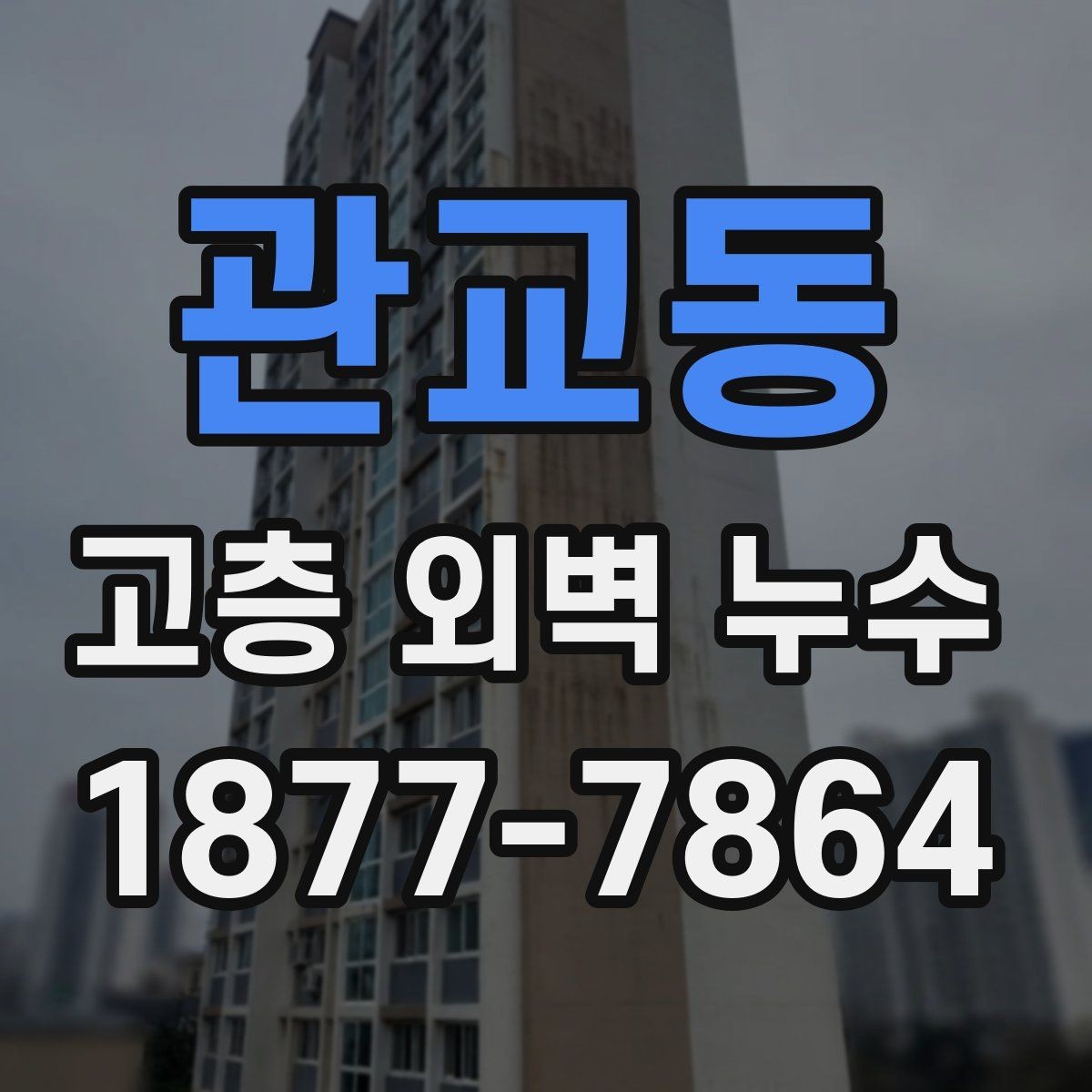 관교동 고층 외벽 누수 균열이 보일 때 살펴볼 것