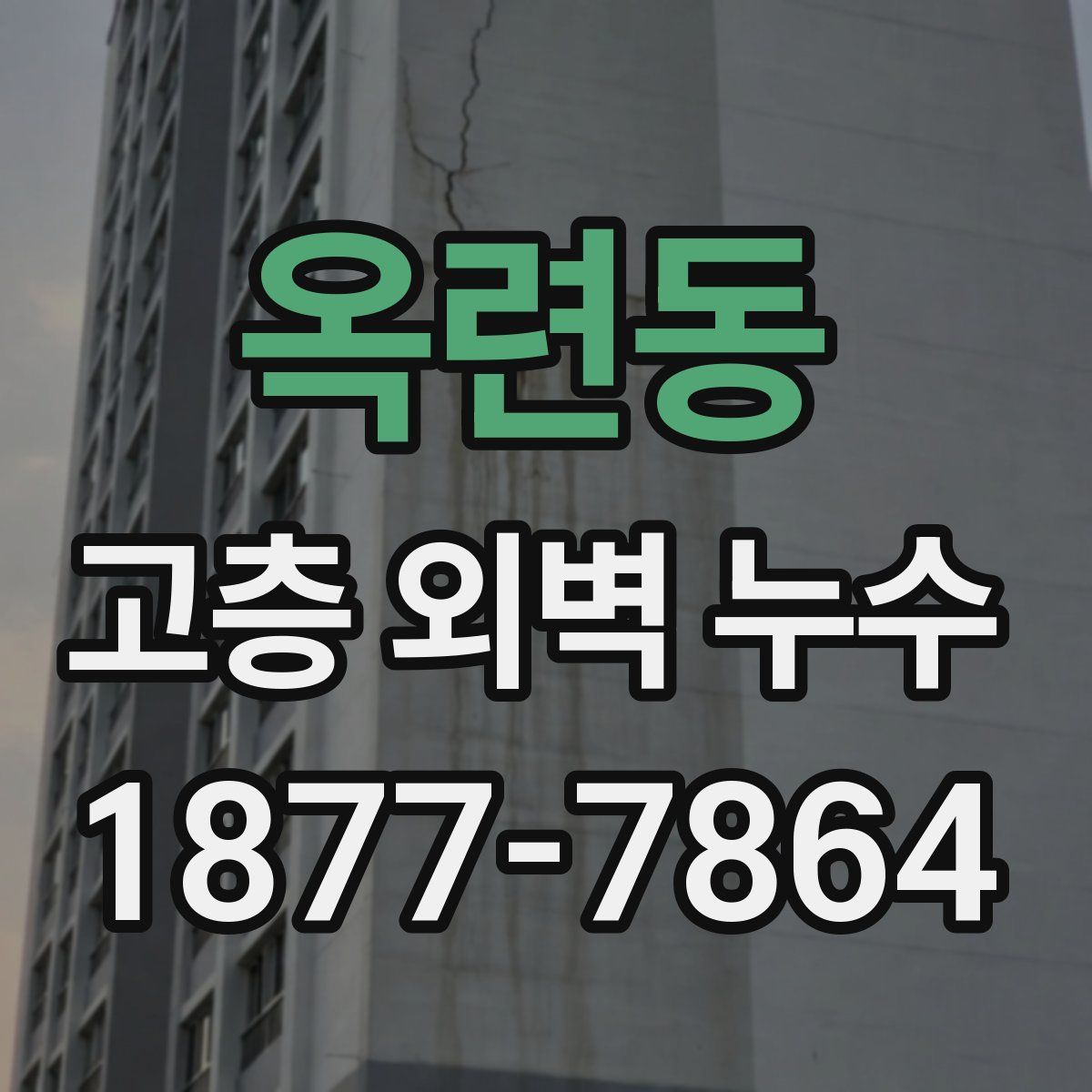 옥련동 고층 외벽 누수