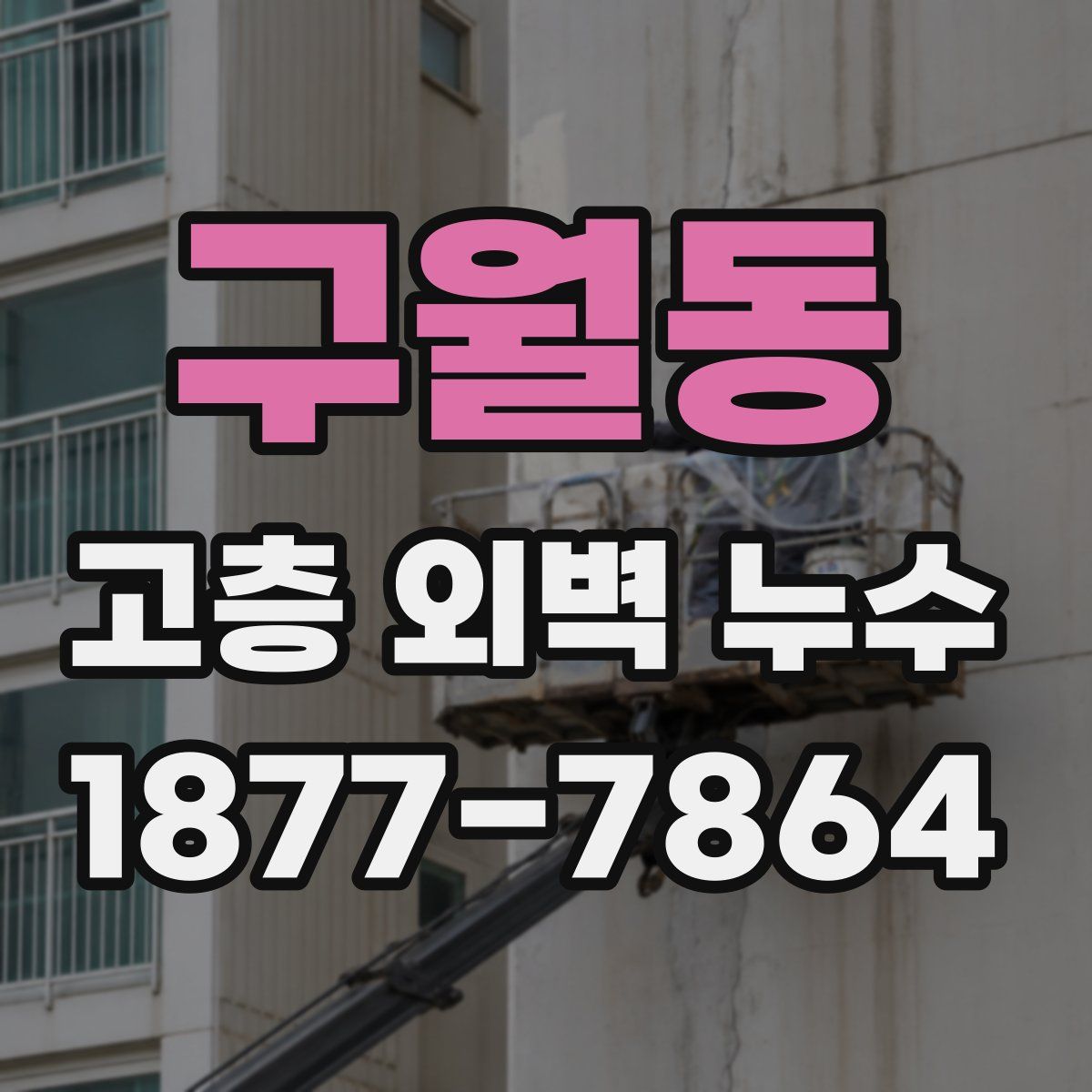 구월동 고층 외벽 누수