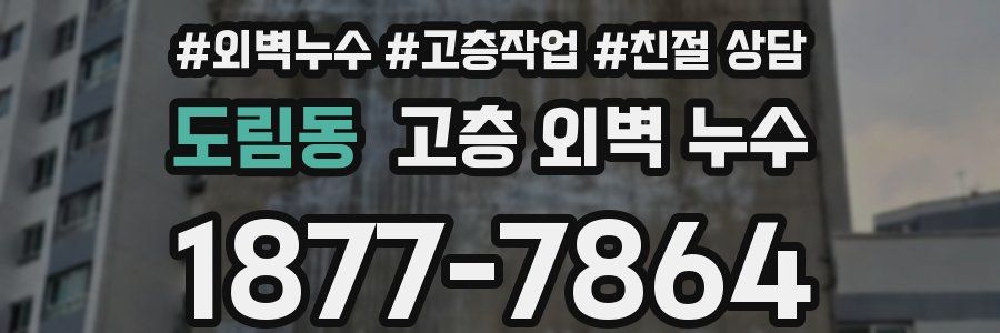 도림동 고층 외벽 누수