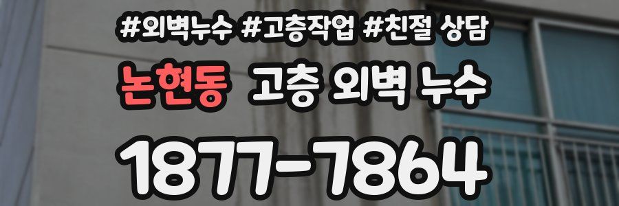 논현동 고층 외벽 누수