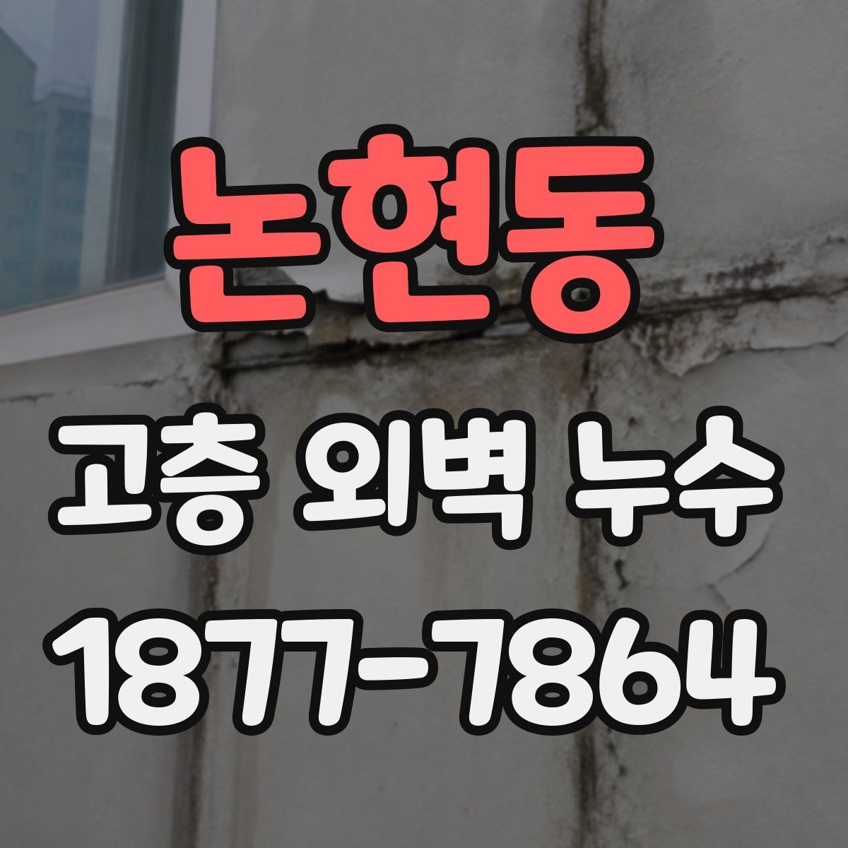 논현동 고층 외벽 누수