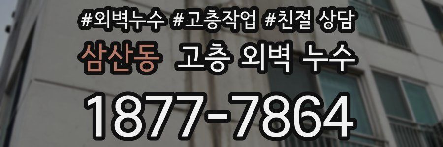 삼산동 고층 외벽 누수