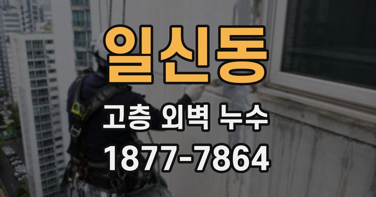 일신동 고층 외벽 누수