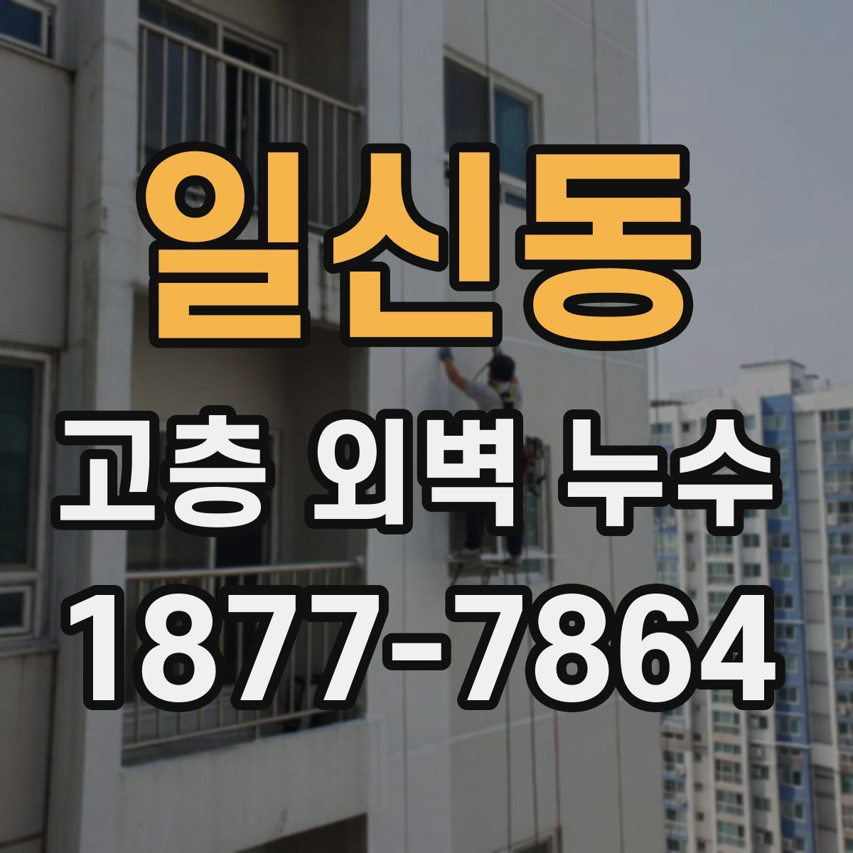 일신동 고층 외벽 누수